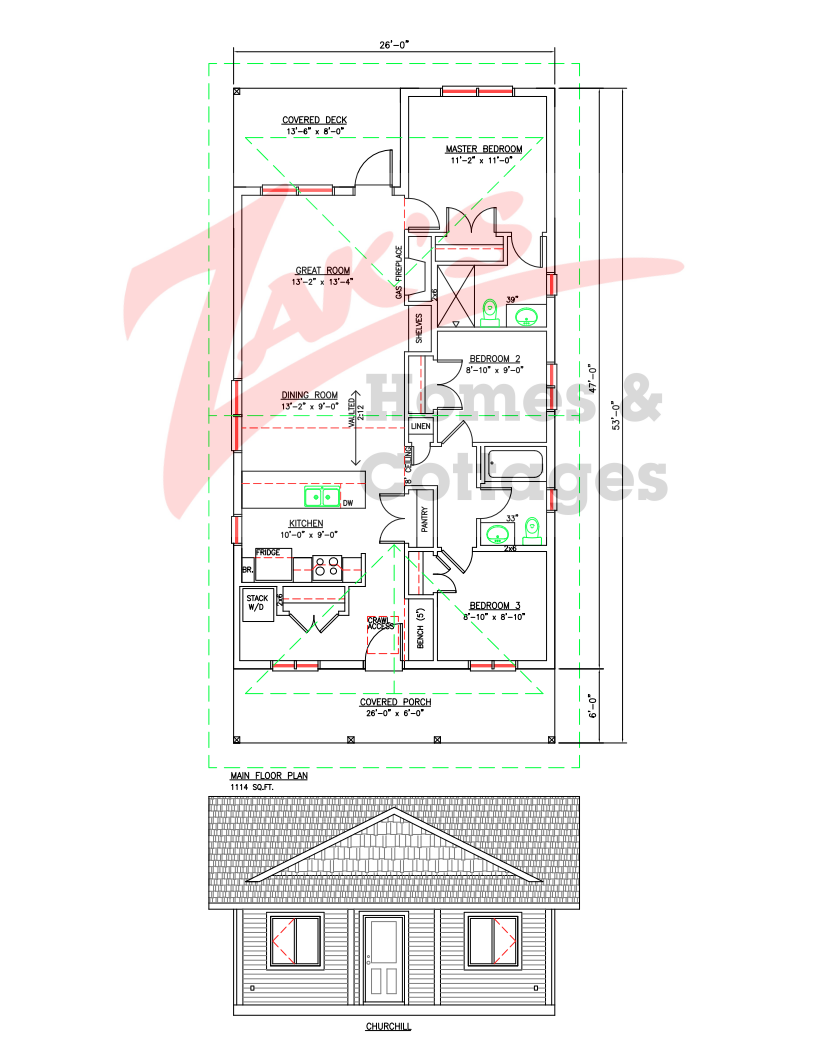 CHURCHILL PRE-DESIGN 2019 Floor Plan