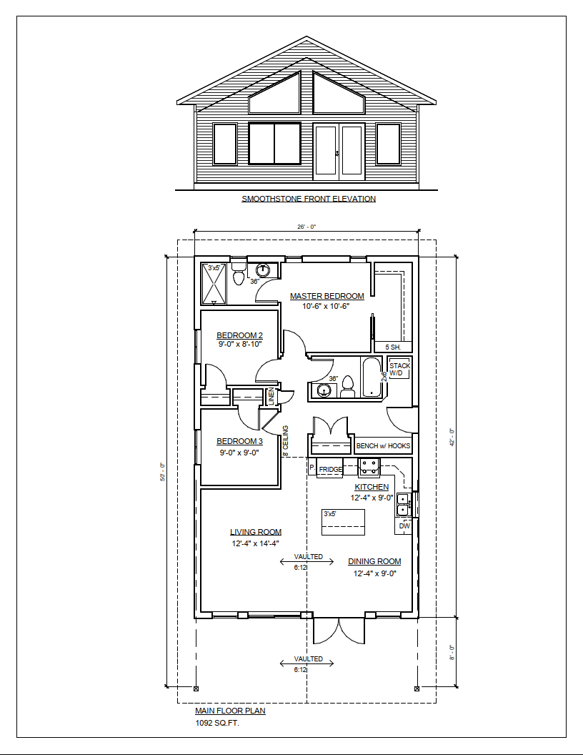 SOLD! SMOOTHSTONE PRE-DESIGN 2023 Floor Plan