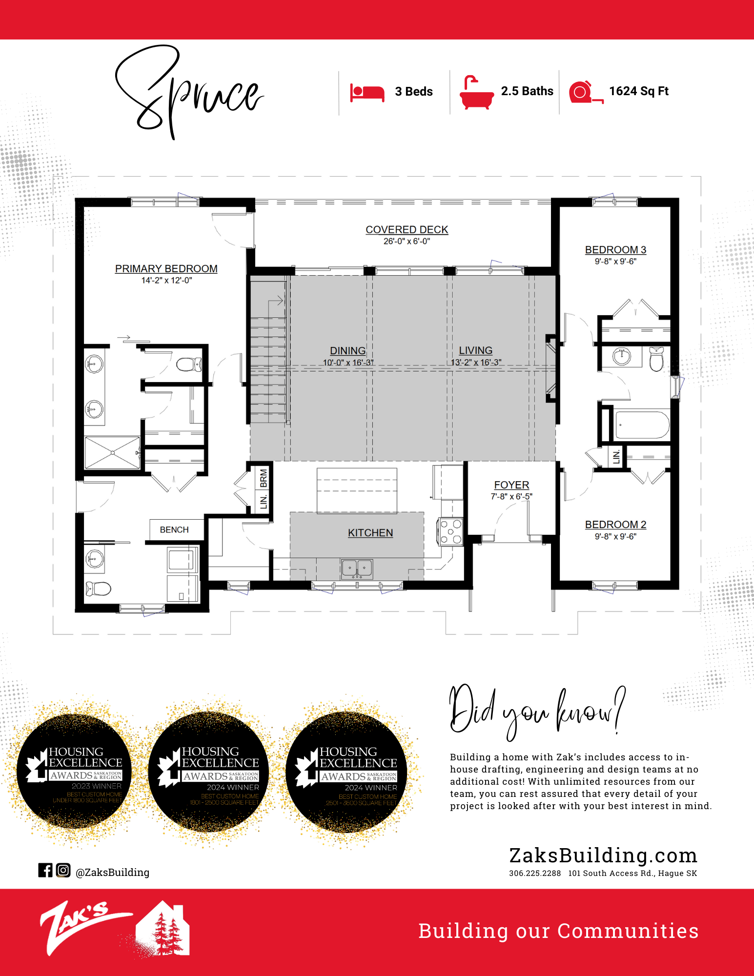 SPRUCE PRE-DESIGN COMING SOON! $384,900 Floor Plan